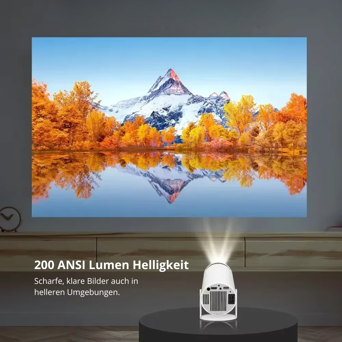 HY300 TRAGBARER MINI BEAMER HOME CINEMA 4K WI-FI