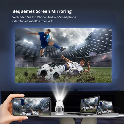 HY300 TRAGBARER MINI BEAMER HOME CINEMA 4K WI-FI