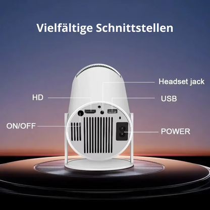 HY300 TRAGBARER MINI BEAMER HOME CINEMA 4K WI-FI