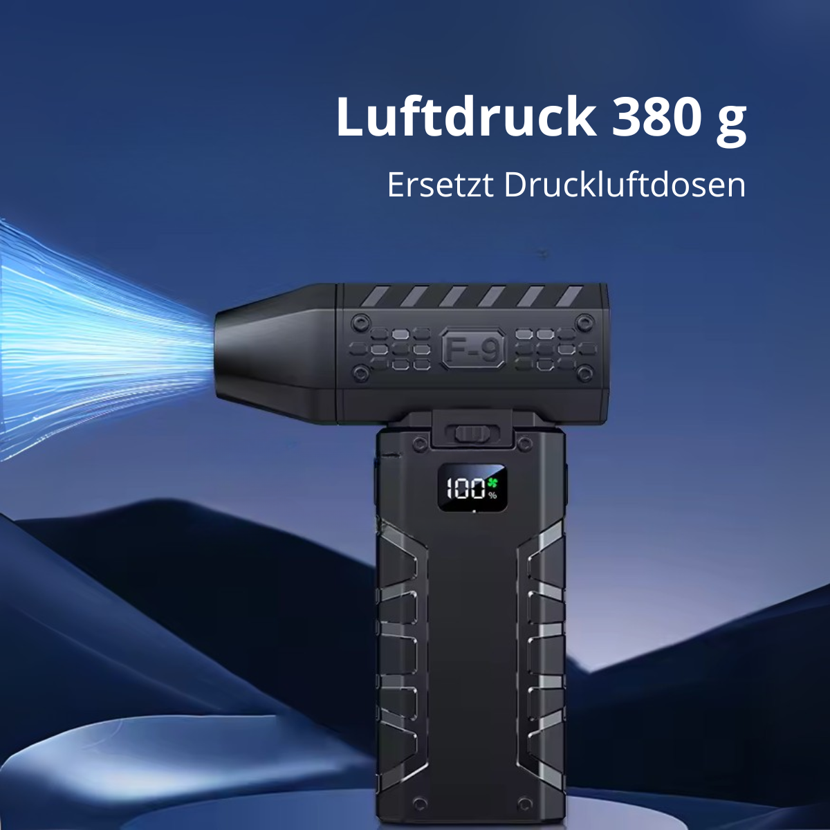 TURBO LUFTBLÄSER F16 – 800.000 U/min, 130 km/h