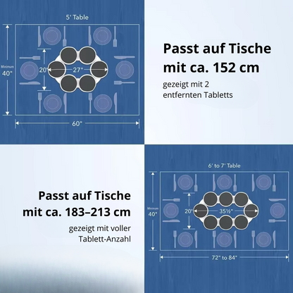 DREHBARE SERVIERPLATTE 360°